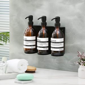 Support mural en métal pour triple distributeur de savon avec plateau réglable - Product Image 4