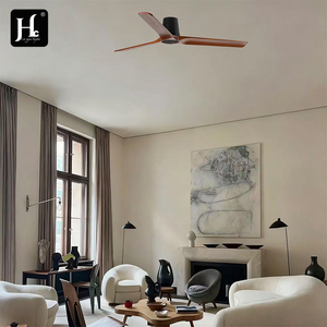 The simplest modern 52 inch <b>ceiling</b> <b>fan</b> <b>with</b> <b>remote</b> control, silence, 3 blades, wooden body, DC motor - smart home <b>fan</b> - Product Image 6