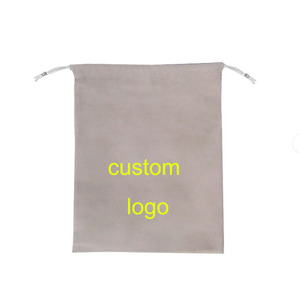 Wholesale Custom Premium Gray Velvet Dust-Proof Storage Small <b>Pouch</b> with Logo <b>Drawstring</b> Gift Packaging for Headphones Seal - Product Image 5