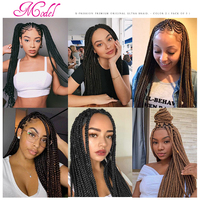 100% Kanekalon 82 Pouces 165G Ultra Tresses Fibre Synthétique Afrelle pour Tressage Cheveux Synthétiques Kanekalon Japonais
