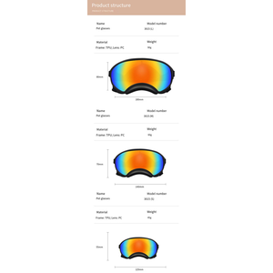Accessoires de plein air Lunettes tactiques pour animaux de compagnie Lunettes de soleil anti-poussière pour chiens de taille moyenne et grande - Product Image 3