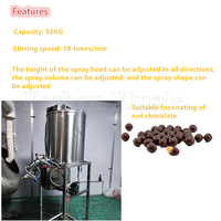 Machine automatique de revêtement par pulvérisation de chocolat facile à utiliser Pulvérisateur de chocolat à chauffage électrique Machine de pulvérisation