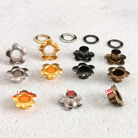 Œillets métalliques en alliage de zinc peints en couleur avec lettrage personnalisé, attaches annulaires pour vestes en jean, pantalons de survêtement, fournisseur OEM de vêtements