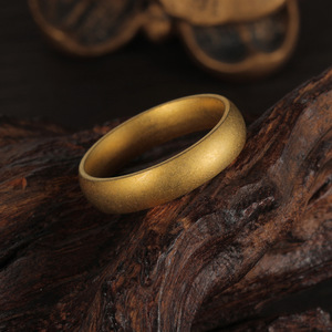 <span class=keywords><strong>Bague</strong></span> <span class=keywords><strong>de</strong></span> <span class=keywords><strong>mariage</strong></span> pour homme en acier inoxydable 304 mat, plaqué or, à dôme et à marches, largeur 3/4/5/8 mm, simple et empilable - Product Image 5