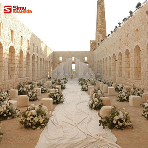<span class=keywords><strong>Arche</strong></span> de décoration en métal blanc ondulé pour accessoires de mariage, drapé, auvent, chuppah, mandap, toile de fond, rideau pour cérémonie de remise de diplôme - Product Image 5