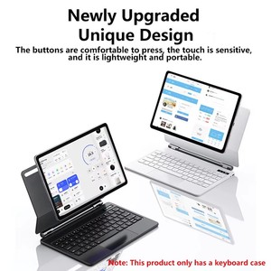 Étui clavier sans fil magnétique ultra-fin avec rétroéclairage 7 couleurs et pavé tactile multipoint pour Galaxy Tab <span class=keywords><strong>12</strong></span>,<span class=keywords><strong>4</strong></span> <span class=keywords><strong>pouces</strong></span> - Product Image 2