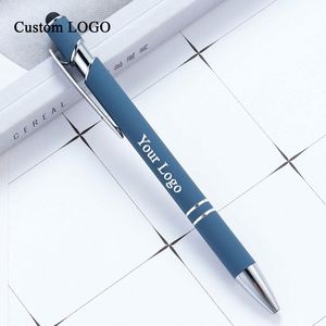 Bolígrafo con Punta Metálica y Recubrimiento Suave al Tacto, Logotipo Personalizado, Venta Directa de Fábrica, Pedidos al por Mayor, Bolígrafos Promocionales - Product Image 1