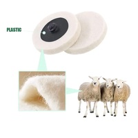 Disques de polissage et de lustrage rapides en feutre de laine PMS de 75 mm (3 pouces) pour outils rotatifs abrasifs