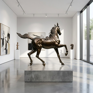 Estatua de Caballo Andaluz de Bronce Personalizada - Fundición a la Cera Perdida a Medida con Pátina Antigua Aplicada a Mano, Escultura de Bronce - Product Image 1