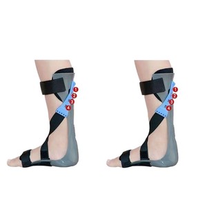 Hui Shuo - Órtesis para pie caído SMLXL gris, ayuda de rehabilitación para hemiplejia por accidente cerebrovascular, soporte para inversión del pie, férula de tobillo - Product Image 5