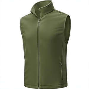 Men's Winter <b>Fleece</b> Vest Lightweight Sleeveless Jacket Stand Golf Running Hiking Breathable Warm Outdoor Sports Wholesale Bulk - Product Image 5