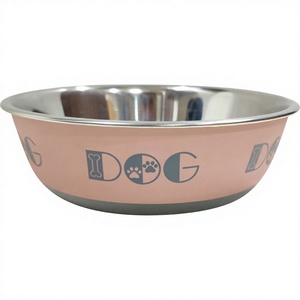 Cuenco portátil para mascotas Plato Cuenco para mascotas Gran oferta de acero inoxidable Cuenco para mascotas Acero inoxidable aislado - Product Image 1