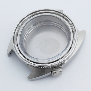 Caja de Reloj de Acero Inoxidable de 40 mm con Cristal de Zafiro Plateado, Resistente al Agua 10 ATM, Esfera de 28,5 mm, Movimiento NH35, Caja para Reloj NH36 - Product Image 2