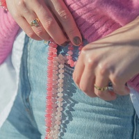 Novedades, Collar y Pulsera de Perlas de Agua Dulce de la Serie Rosa Dopamina, Ópalo de Piedra Natural, Hechos a Mano, para Mujer