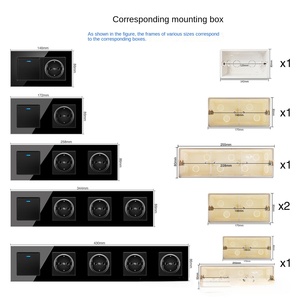 ซ็อกเก็ตสวิตช์ไฟติดผนังแบบแก๊ง1/2/3มาตรฐานสหภาพยุโรปซ็อกเก็ตติดผนังแบบมัลติฟังก์ชั่น220V - Product Image 6