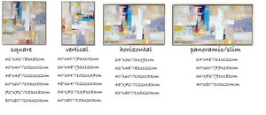 Huamiao grande arte astratta pittura a olio di spessore moderni dipinti su pietra su tela immagini di decorazioni murali per Home Office - Product Image 5