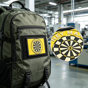 Patch PVC à coudre avec dos auto-agrippant, directement de l'usine, pour équipements de sport de plein air, vestes et sacs - Product Image 2