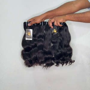Cabello Vietnamita Natural Ondulado sin Procesar, Extensiones de Cabello Humano Liso al por Mayor, Paquetes de Cabello Humano Rizado Ondulado con Cutícula Alineada - Product Image 2