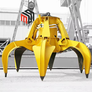 رافعة كهربائية هيدروليكية قشر البرتقال انتزاع التحكم عن بعد خردة الصلب تنظيف القمامة الفولاذ المقاوم للصدأ لوتس متعددة الفك انتزاع دلو - Product Image 3