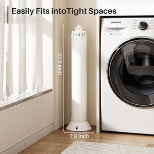 <span class=keywords><strong>Séchoir</strong></span> <span class=keywords><strong>à</strong></span> <span class=keywords><strong>Linge</strong></span> Rotatif Pliant Quadrupode Gain de Place pour Intérieur Extérieur avec Roues - Product Image 5