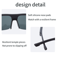Lunettes intelligentes M6PRO 2025 avec écouteurs, qualité sonore haute définition, lunettes anti-lumière bleue adaptées, lunettes VR