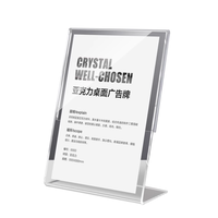 Présentoir de photos de Table en acrylique magnétique Transparent A4 A5 A6 porte-carte de Photo de bureau