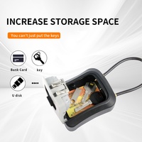 Drahtseil Passwort Schloss Schlüssel box Weiches Stahl kabel Wand montage Option zum Aufhängen von Passworts afes