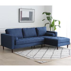 Productor personalizar sala de estar azul marino sofá seccional en forma de L sofá conjunto - Product Image 3