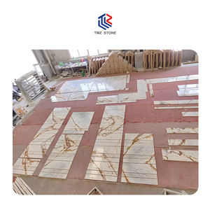 TMZ STONE ODM OEM Gamma Bella Marbre en or avec des veines élégantes pour les zones commerciales modernes - Product Image 2