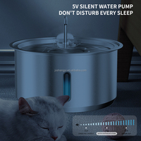 Fontaine à eau automatique pour chat, élégante, en acier inoxydable 304, solide, 11L, pour intérieur, avec batterie rechargeable, fabrication OEM