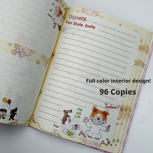 Cuaderno de Tapa Dura de Imitación de Cuero <span class=keywords><strong>Coko</strong></span> Chan A5, Cosido con Hilo, Impresión a Todo Color, Bonito Diario, Regalo - Product Image 4