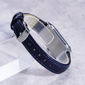 Fashionable Luxury Custom Women's <b>Watch</b> Lady's 3ATM Waterproof Quartz Montre Simple <b>Diamond</b> Crystal Square Case Pearl Leather - Product Image 4