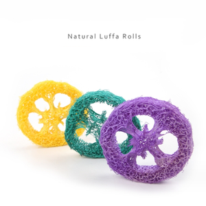 ธรรมชาติ Luffa ม้วนฟันทําความสะอาดที่มีสีสัน Luffa ชิ้นสัตว์เลี้ยงหนูแฮมสเตอร์ Totoro ขนม Hasmter เคี้ยวของเล่น - Product Image 3
