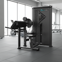 Machine de musculation et d'entraînement professionnelle réglable en acier pour curls et exercices de bras, avec pile de poids de 100 kg, usage universel F1911
