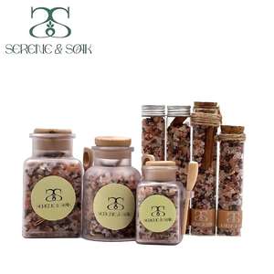 Coffret Cadeau de Sels de Bain Relaxants Végétaliens Biologiques aux Herbes et aux Fleurs, Marque Blanche, avec <span class=keywords><strong>Sel</strong></span> de Bain Rose de l'Himalaya, en Tube - Product Image 4