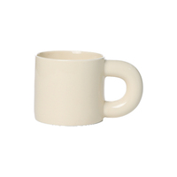 Mug en céramique INS Style nordique couleur macaron 350 ml avec grande poignée pour café et lait, idéal pour les fêtes