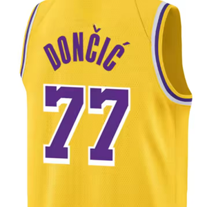 Toptan 2025 yeni ucuz #77 Luka Doncic yüksek kaliteli nakış amerikan basketbolu Jersey - Product Image 5