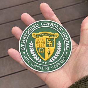 Custom Printed Soft PVC Rocker Rider Motorcycle Biker <b>Name</b> Patches Iron-on Backing Eco-Friendly 3D Embossed Logo for Uniforms - Product Image 3
