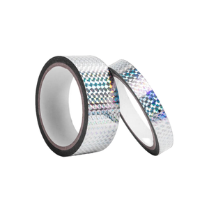 Cinta Adhesiva Holográfica Acrílica de Seguridad para Cajas de Regalo Decorativas Infantiles, Electrochapada, Brillante, Activada por Agua, con Efecto Láser - Product Image 1