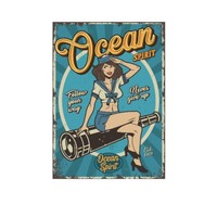 Maßgefertigtes 20x30 Retro Eisen-Logo Film-Wandmetallposter UV-Druck Chinesische Neujahrsdekoration
