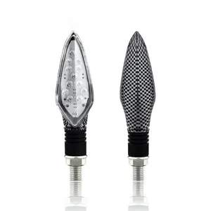 High quality Motorcycle led Turning Lights Retrofit accessory carbon fiber LED turn signal