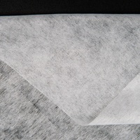 100% polyester non tissé, toucher doux, double point, revêtement PA PES, entoilage
