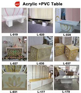 LEDA Hot Sale Wedding Banquet Hall Birthday Party Decor <b>White</b> Acrylic Round <b>Small</b> dessert <b>Table</b> - Product Image 6