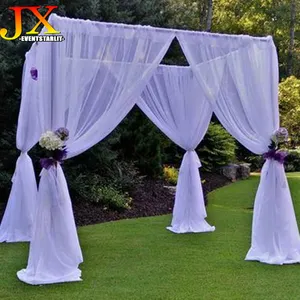 批发伸缩铝双杆管和悬垂婚礼舞台背景可调支撑杆窗帘架