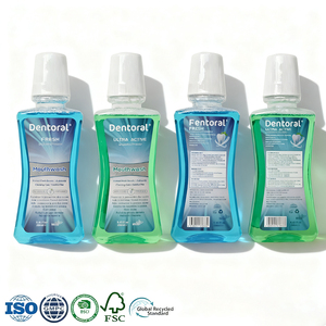 Benutzerdefinierte <span class=keywords><strong>250</strong></span> <span class=keywords><strong>ml</strong></span> alkoholfreies Mundwasser mit Minzgeschmack Großhandel Anti-Karies Frischer Atem Fluorid-Mundwasser - Product Image 1