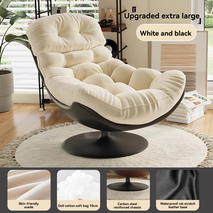 Poltrona Reclinabile Girevole <span class=keywords><strong>di</strong></span> Lusso a 360° Divano Lounge Moderno con <span class=keywords><strong>Design</strong></span> Ergonomico <span class=keywords><strong>per</strong></span> <span class=keywords><strong>Soggiorno</strong></span> - Product Image 3
