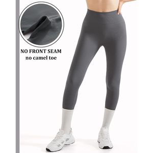 FOXA Smile <b>Butt</b> <b>Lifting</b> Workout <b>Leggings</b> High Waisted Seamless Compression Yoga Pants Women's Gray - Product Image 4