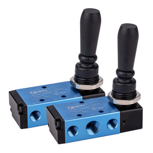 วาล์วควบคุมแบบแมนนวล Nfpc รุ่น N4H210 08 แบบ 2 ตำแหน่ง 5 ทาง สำหรับระบบลม - Product Image 3
