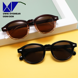 Gafas <span class=keywords><strong>de</strong></span> Sol Redondas Cuadradas Blancas Polarizadas Talla 48-18-146, Montura Completa <span class=keywords><strong>de</strong></span> <span class=keywords><strong>Acetato</strong></span> Personalizada OEM, Antideslumbrantes UV400 <span class=keywords><strong>para</strong></span> Adultos Unisex Mayores <span class=keywords><strong>de</strong></span> 10 Años - Product Image 1