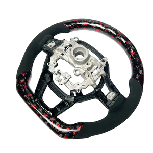 Volante in Pelle Alcantara Personalizzato in Carbonio Forgiato Rosso per <span class=keywords><strong>Honda</strong></span> Civic 11a Generazione Accessori Auto - Product Image 6